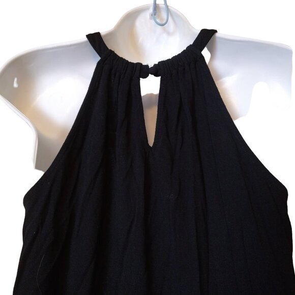 INC International Concepts Women’s Medium Black Floral Lace Halter Top Blouse - Picture 4 of 5